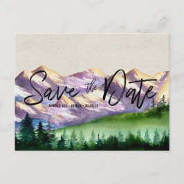 Rustikale Hochzeit | Save the Date Postkarte