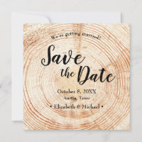 Rustikale Hochzeit Speichern Sie das Datum Foto Ei