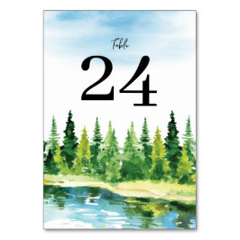 Rustikale Hochzeit Tischnummer