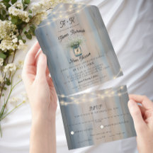 Rustikale Hochzeit von Baby- & String-Lights