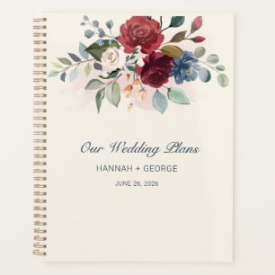 Rustikale Hochzeit von Burgundy Greenery Planer