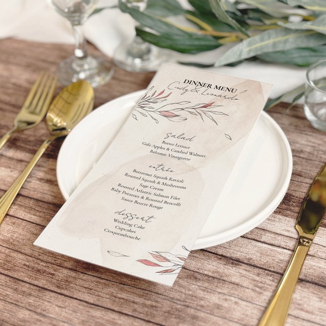 Rustikale Hochzeit von Erdbeben Menükarte (Von Creator hochgeladen)