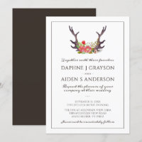 Rustikale Hochzeit von Hirschliebhabern