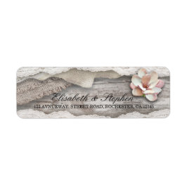 Rustikale Hochzeit von Holz Burlap Lace Floral Cou