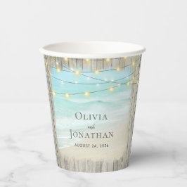 Rustikale Hochzeit von Strandwald Pappbecher