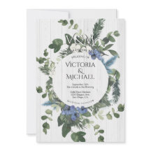 Rustikale Hochzeit von Weißholz und Pinienwäldern