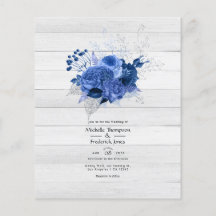 Rustikale Hochzeit zwischen Royal Blue und Silver 