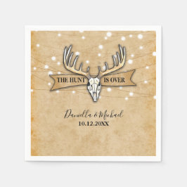 Rustikale Hochzeitjagd ist vorbei Serviette