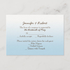 Rustikale Hochzeitkarte für Bergzipline RSVP Karte