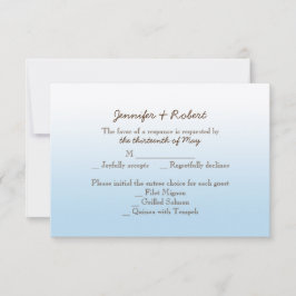 Rustikale Hochzeitkarte für Bergzipline RSVP Karte