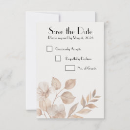 Rustikale Hochzeits-Save-the-Date-Karten Romantisc Save The Date