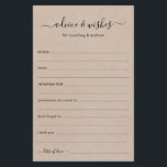 Rustikale Hochzeitsberatung und Wünsche<br><div class="desc">Diese einfachen, rustikalen, minimalen, handgeschriebenen Skriptblätter "Advice & Wishings" sind ideal für Brautparty-, Probe- oder Hochzeitsgäste, die sich für das glückliche Paar ausfüllen. Die Menschen werden die Liebe haben, die Anweisungen zu bekommen - sie machen es so einfach, liebende Ratschläge und gute Wünsche verlassen. Sie werden noch auf Jahre geschätzt....</div>