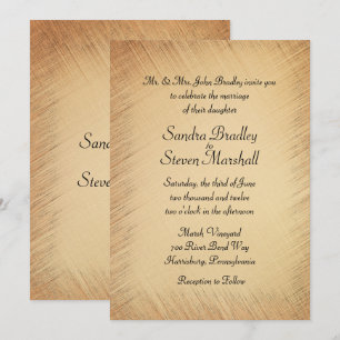 Rustikale Hochzeitseinladung Einladung