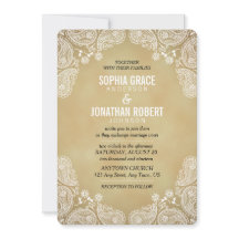 Rustikale Hochzeitseinladung I Hand Drawn Paisley