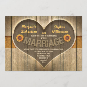 rustikale Hochzeitseinladungen Einladung