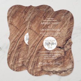 Rustikale Hochzeitseinladungen Einladung