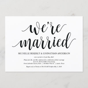 Rustikale Hochzeitsempfangs-Einladungskarte Einladung