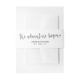 Rustikale Hochzeitsfeier Einladungsbanderole