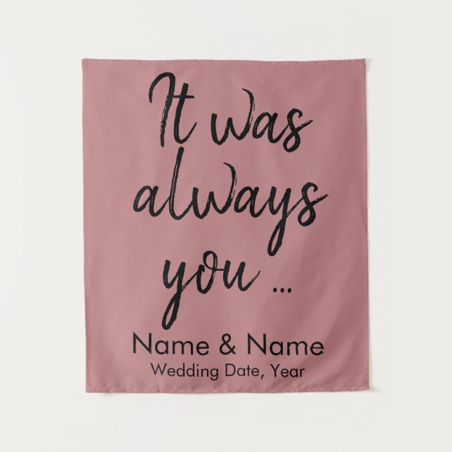 Rustikale Hochzeitsfeier im Hintergrund Wandteppich (Vorderseite)