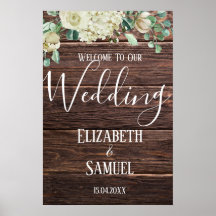 Rustikale Hochzeitsfeier mit Aquarellfarben Willko