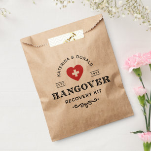 Rustikale Hochzeitshangover Erholung Kit Gefallen Geschenktütchen