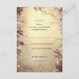 Rustikale Hochzeitskarten RSVP Karte