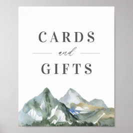 Rustikale Hochzeitskarten und Geschenkschild Poster