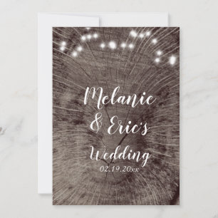 Rustikale Hochzeitsstammlichter Hochzeitsprogramm Einladung