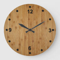 Rustikale hölzerne Blick-Bambusuhr