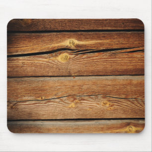 Rustikale hölzerne mousepad