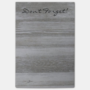 Rustikale hölzerne Post-Itanmerkungen Post-it Klebezettel