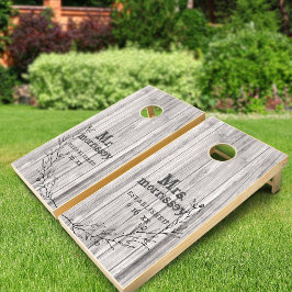 Rustikale Holzhandgezogene Blumenhochzeit Personal