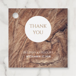 Rustikale Holzhochzeit Geschenkanhänger