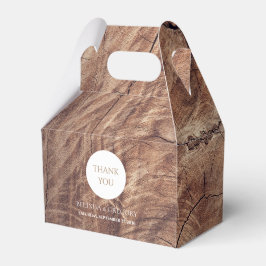 Rustikale Holzhochzeit Geschenkschachtel