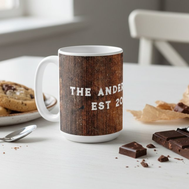 Rustikale Holzkaffeemaschine Tasse (Von Creator hochgeladen)