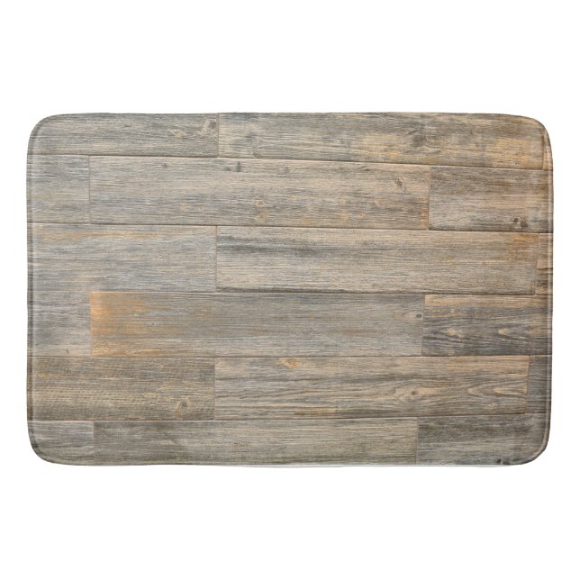 Rustikale Holzkornplatten Badematte (Vorderseite)