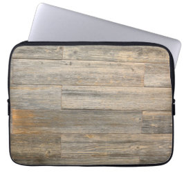 Rustikale Holzkornplatten Laptopschutzhülle