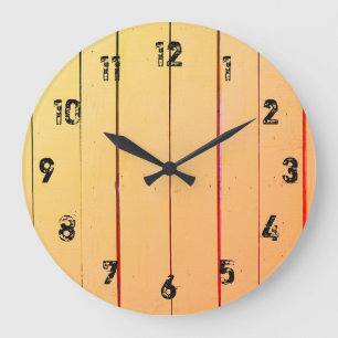 Rustikale Holzplanks große Uhr