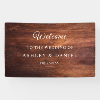 Rustikale Holzscheune Getreide Hochzeit Banner
