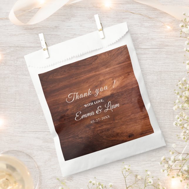 Rustikale Holzscheune Korn Hochzeit Geschenktütchen (Ausgeschnitten)