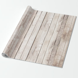 Rustikale Holzstähler Bauernhof Holzheirat Hochzei Geschenkpapier