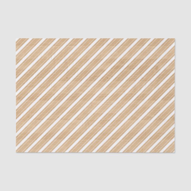 Rustikale Holzstruktur mit weißen Diagonalstreifen Seidenpapier (Vorderseite)