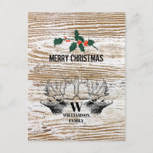 Rustikale Holztextur Hirschbaumhütte Weihnachten