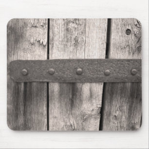 Rustikale Holztür und -haken Mousepad