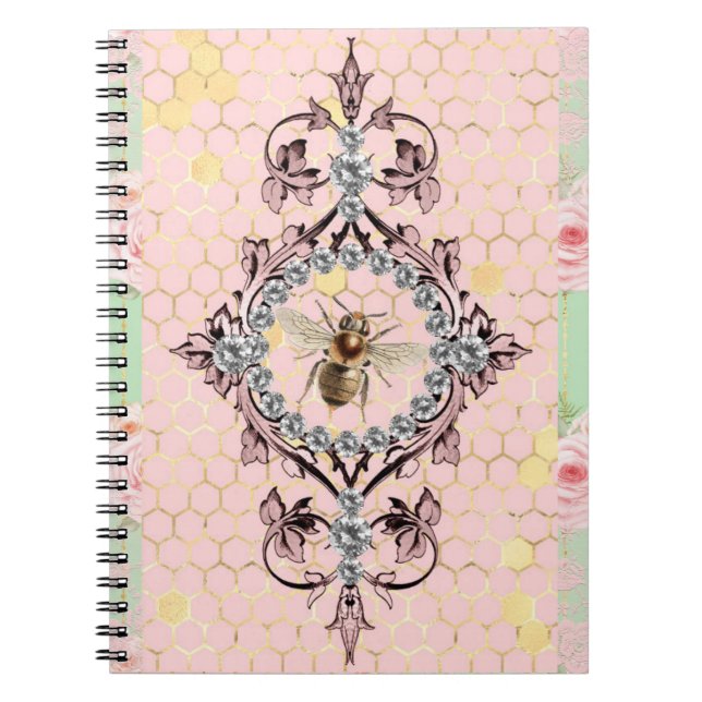 Rustikale Honeybee Notizblock (Vorderseite)