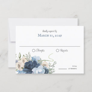 Rustikale Hufeisen und Blume Einladung