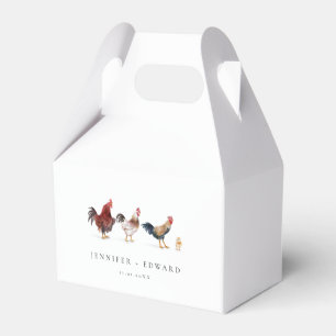 Rustikale Hühnerfarm Geschenkschachtel