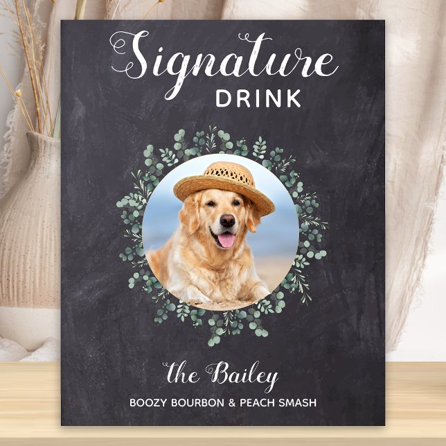 Rustikale Hunde-Bar Signatur Drinks Begleithenpost Poster (Von Creator hochgeladen)