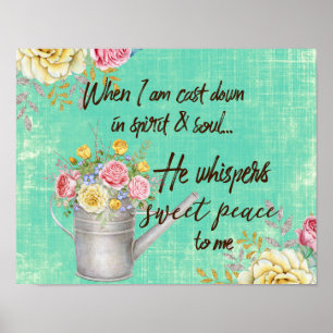 Rustikale Hymne Typografie Poster