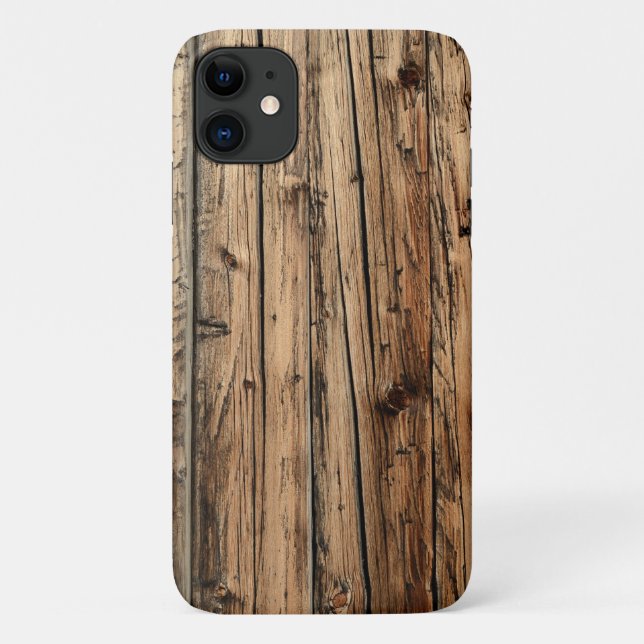 Rustikale Imitat Holz iPhone Gehäuse Case-Mate iPhone Hülle (Rückseite)